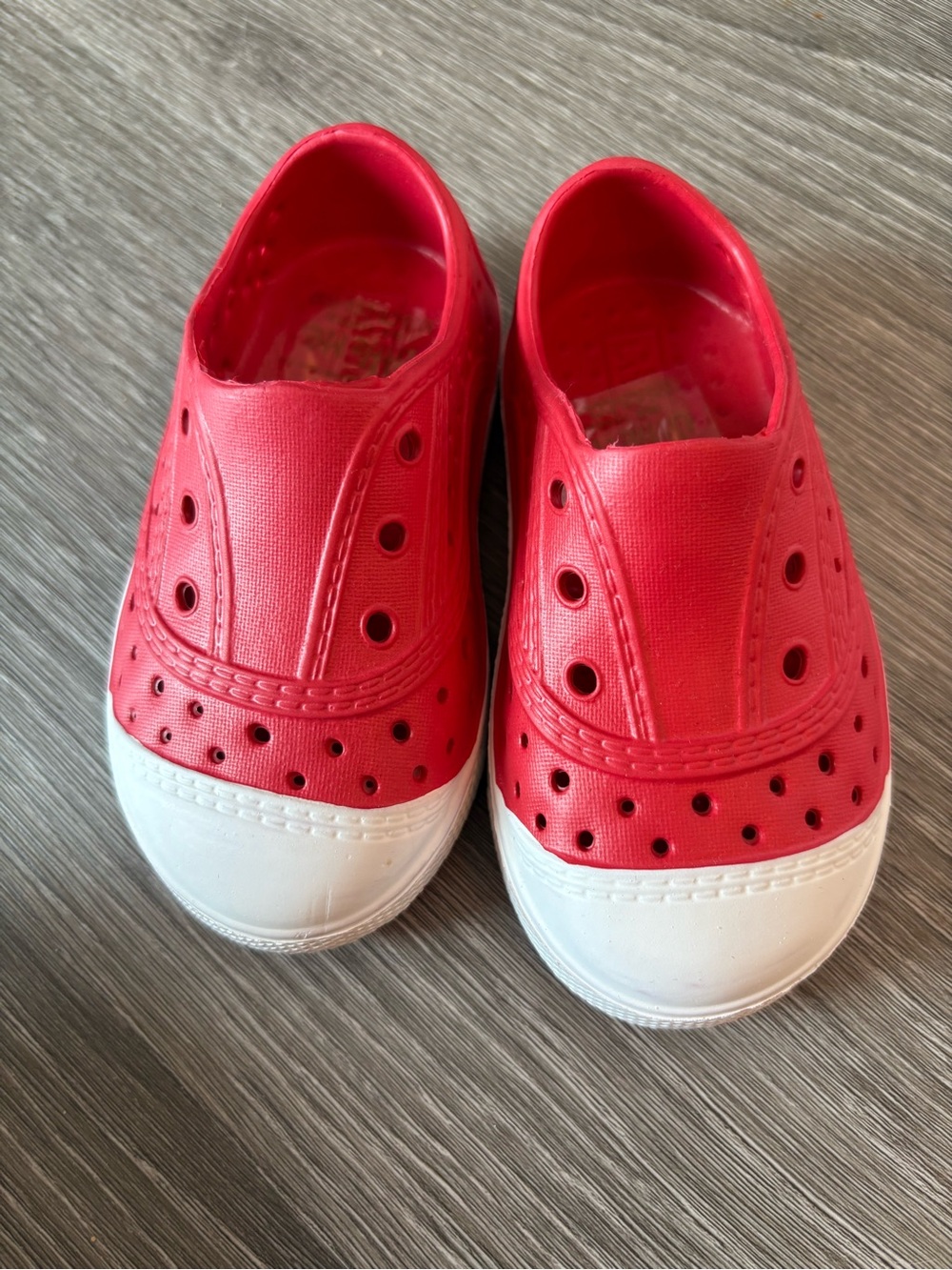 Little Me Kids Red Slip-On Water Resistant Sneakers
